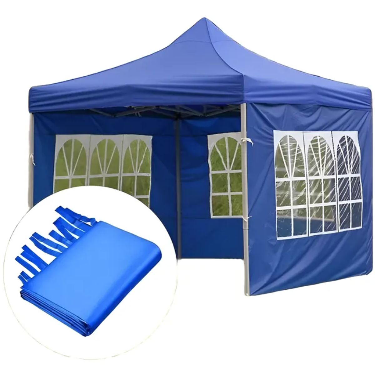 GENERICO - Lateral o Cierre MULTIUSO 3x3 diseño ventana en azul