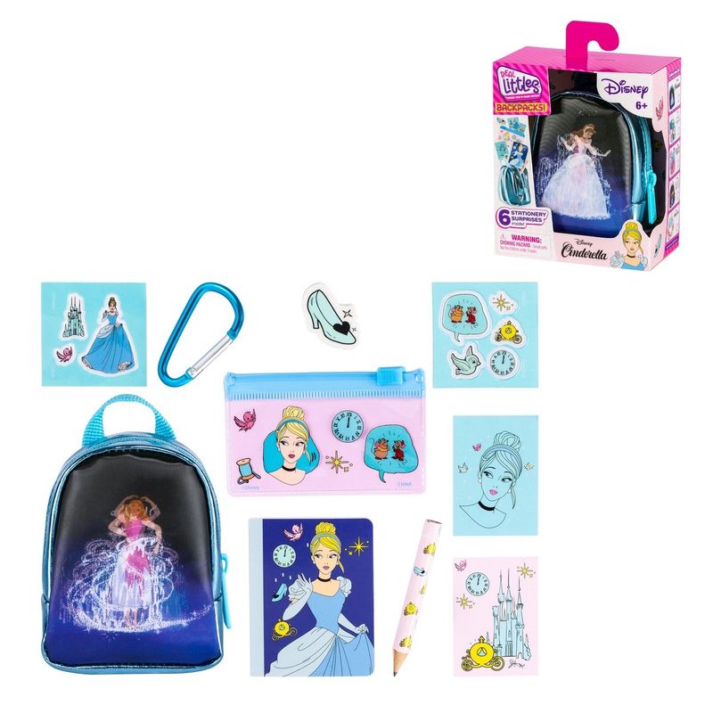ANSALDO - Mochila Disney Con Accesorios Real Littles - Cenicienta