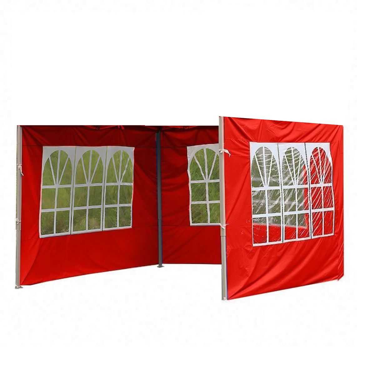 GENERICO - Lateral o Cierre MULTIUSO 3x3 diseño ventana en rojo