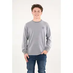 POLEMIC - Polera manga larga Melange 6301