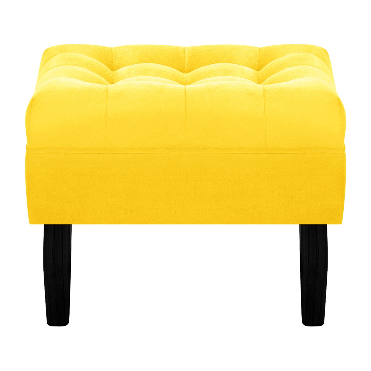 BODEVIR - Pouf Wood 1C Felpa 00 Amarillo