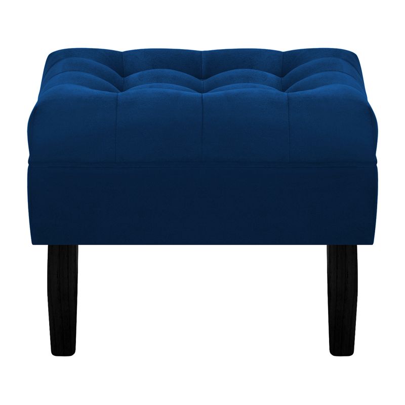 BODEVIR - Pouf Wood 1C Felpa 00 Azul Marino