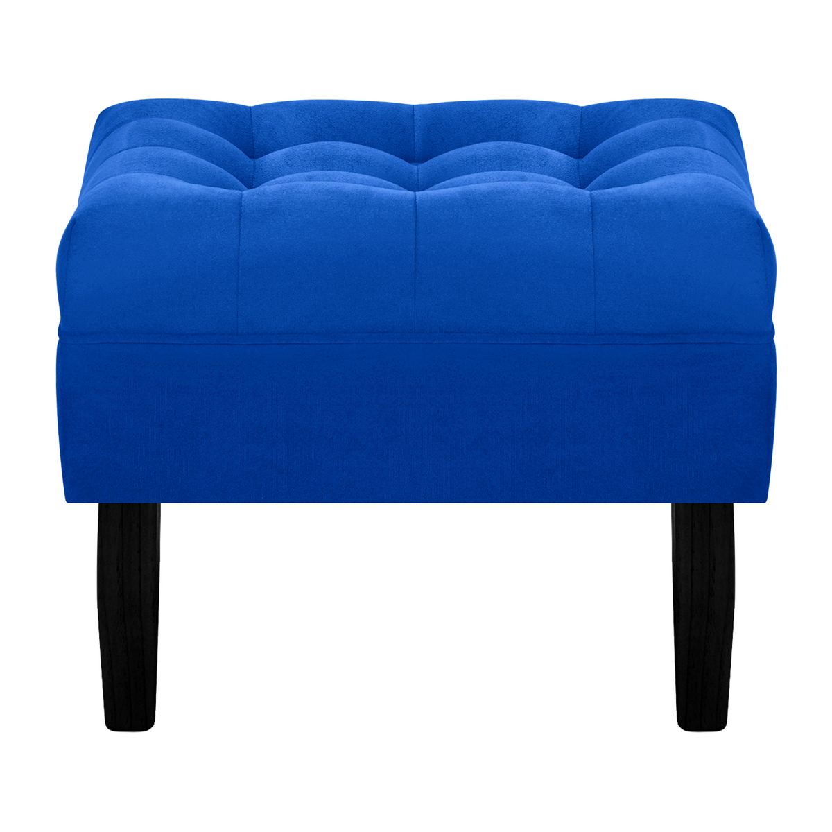 BODEVIR - Pouf Wood 1C Felpa 00 Azul Rey