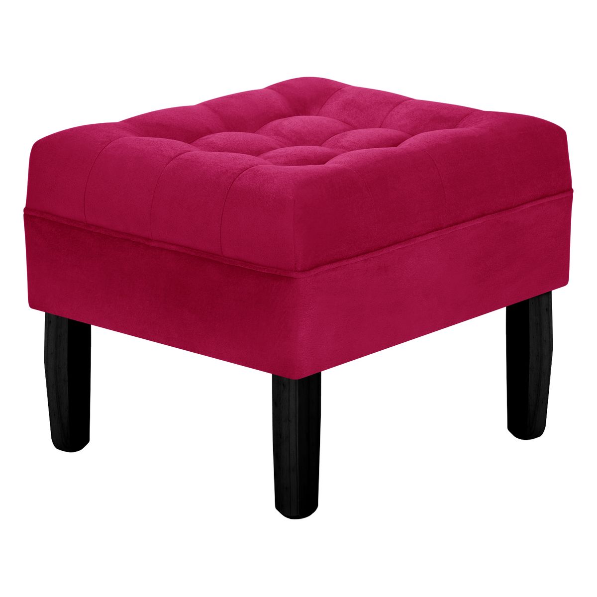 BODEVIR - Pouf Wood 1C Felpa 00 Burdeo
