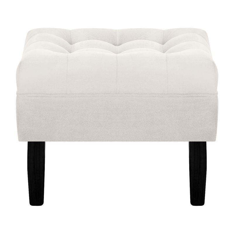 BODEVIR - Pouf Wood 1C Felpa 00 Crudo