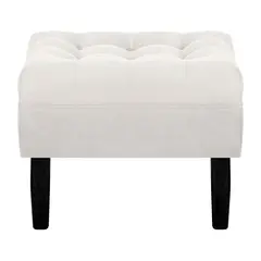 BODEVIR - Pouf Wood 1C Felpa 00 Crudo