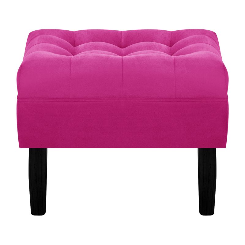 BODEVIR - Pouf Wood 1C Felpa 00 Fucsia