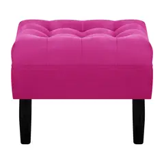 BODEVIR - Pouf Wood 1C Felpa 00 Fucsia