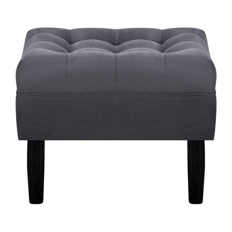 BODEVIR - Pouf Wood 1C Felpa 00 Gris