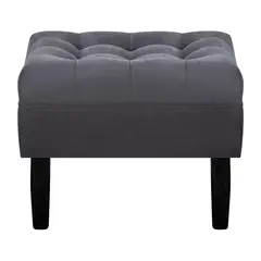 BODEVIR - Pouf Wood 1C Felpa 00 Gris