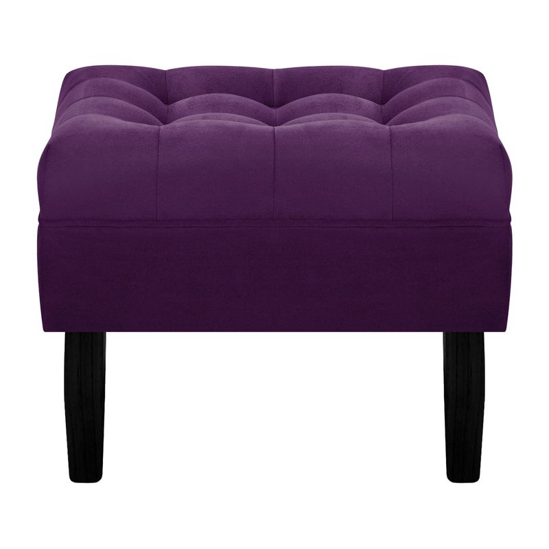 BODEVIR - Pouf Wood 1C Felpa 00 Morado