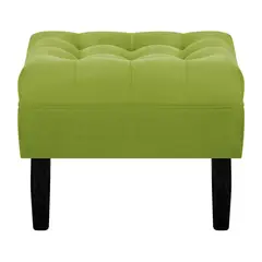 BODEVIR - Pouf Wood 1C Felpa 00 Pistacho