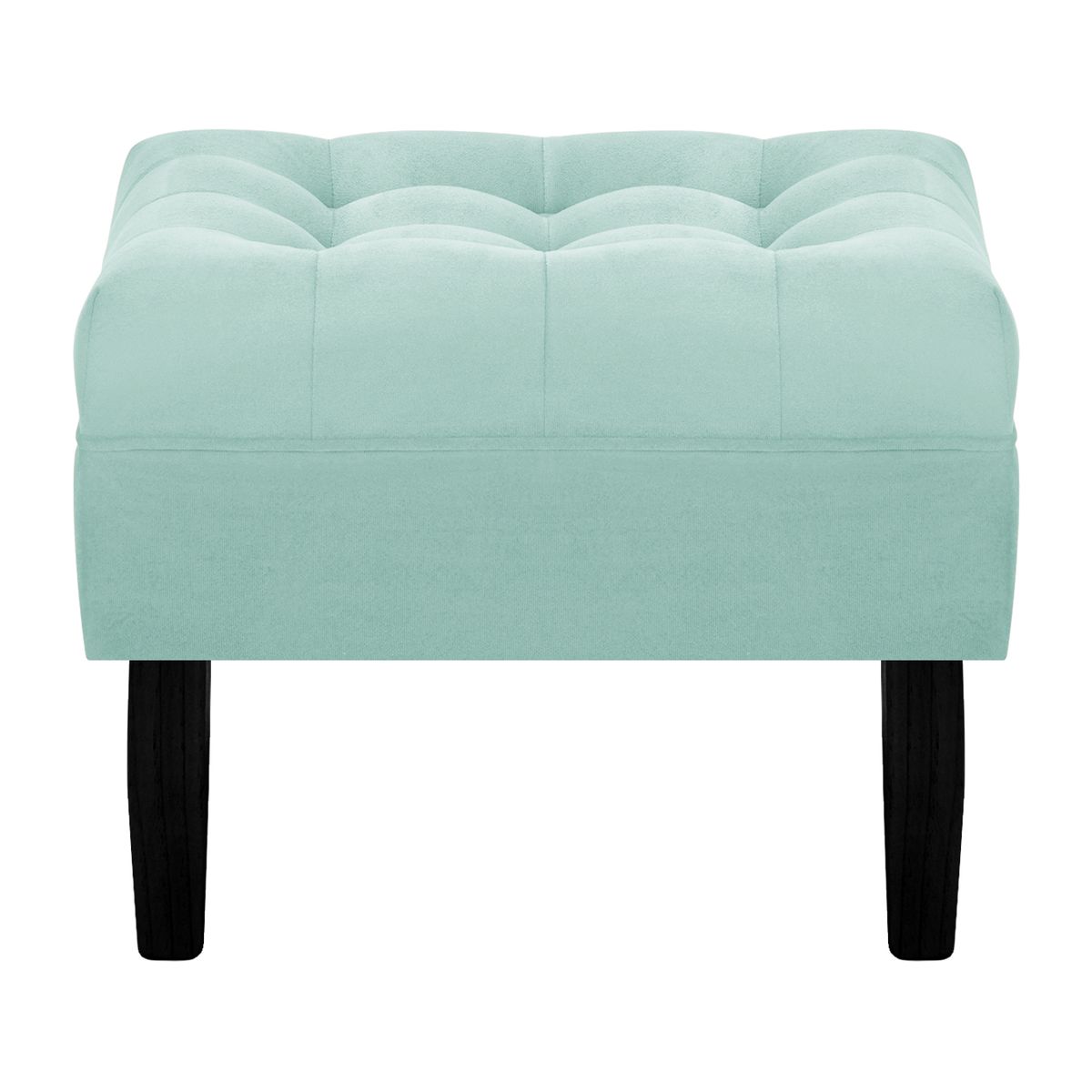 BODEVIR - Pouf Wood 1C Felpa 00 Verde Agua