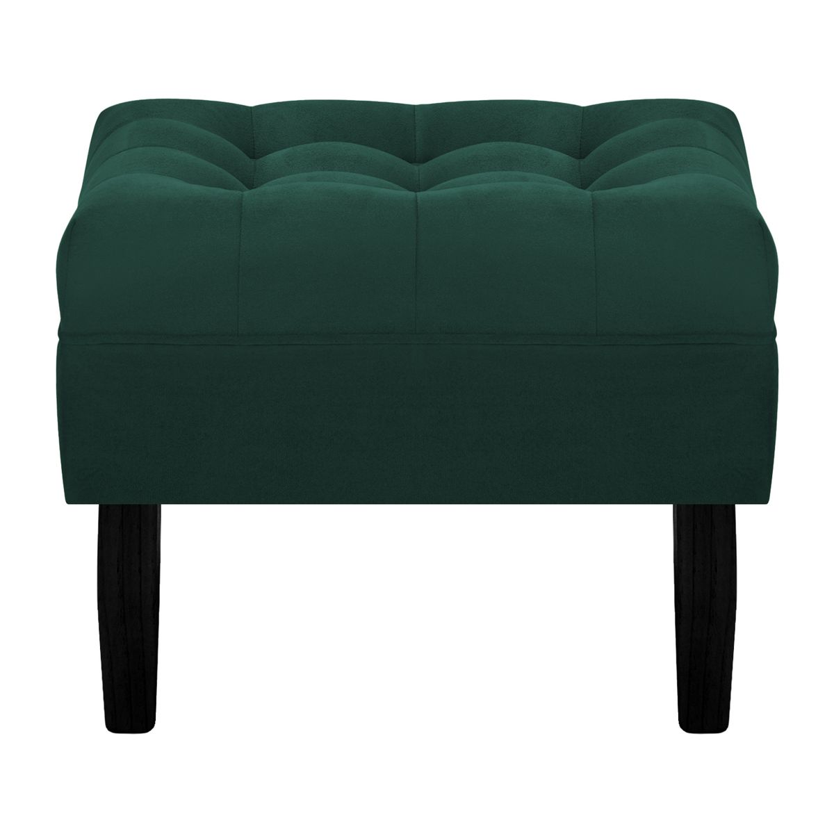 BODEVIR - Pouf Wood 1C Felpa 00 Verde Botella