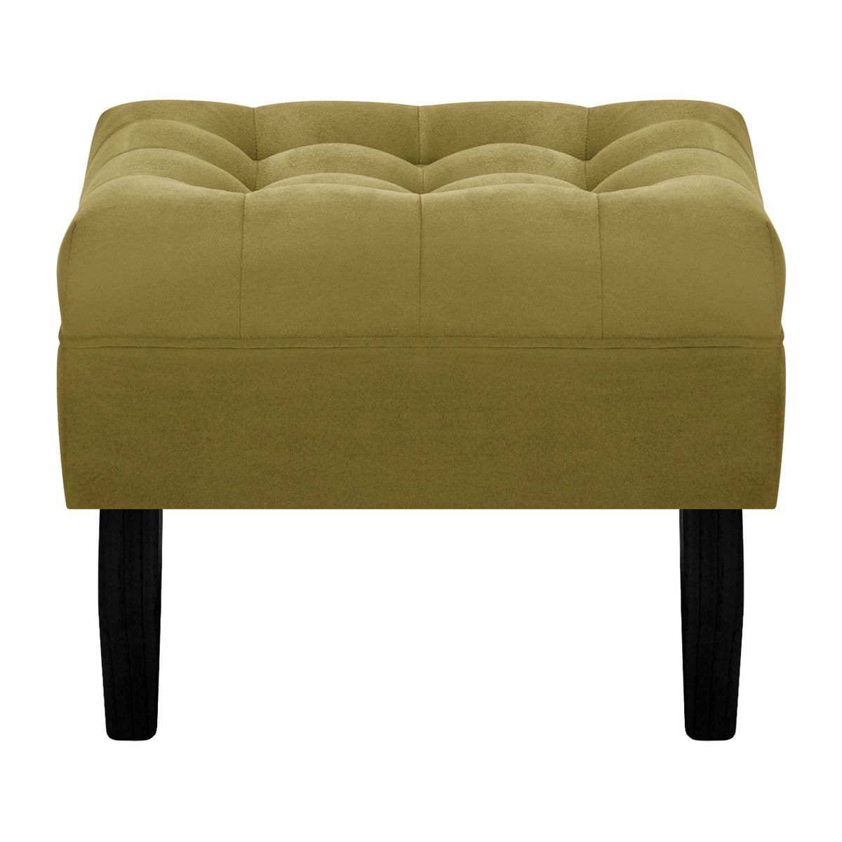 BODEVIR - Pouf Wood 1C Felpa 00 Verde Musgo