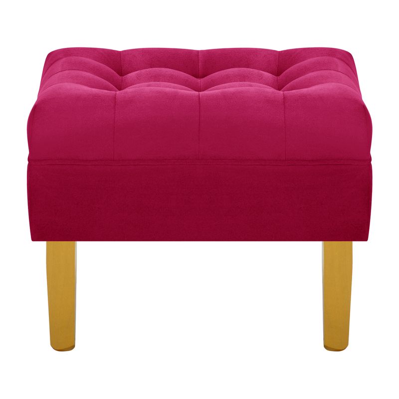 BODEVIR - Pouf Wood 1C Felpa 01 Burdeo