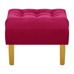 BODEVIR - Pouf Wood 1C Felpa 01 Burdeo