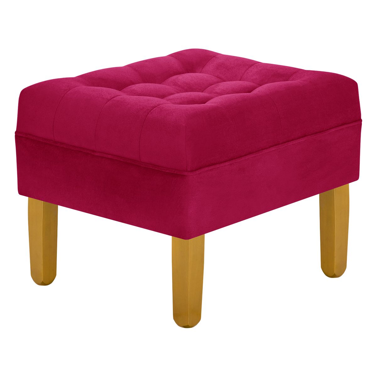 BODEVIR - Pouf Wood 1C Felpa 01 Burdeo
