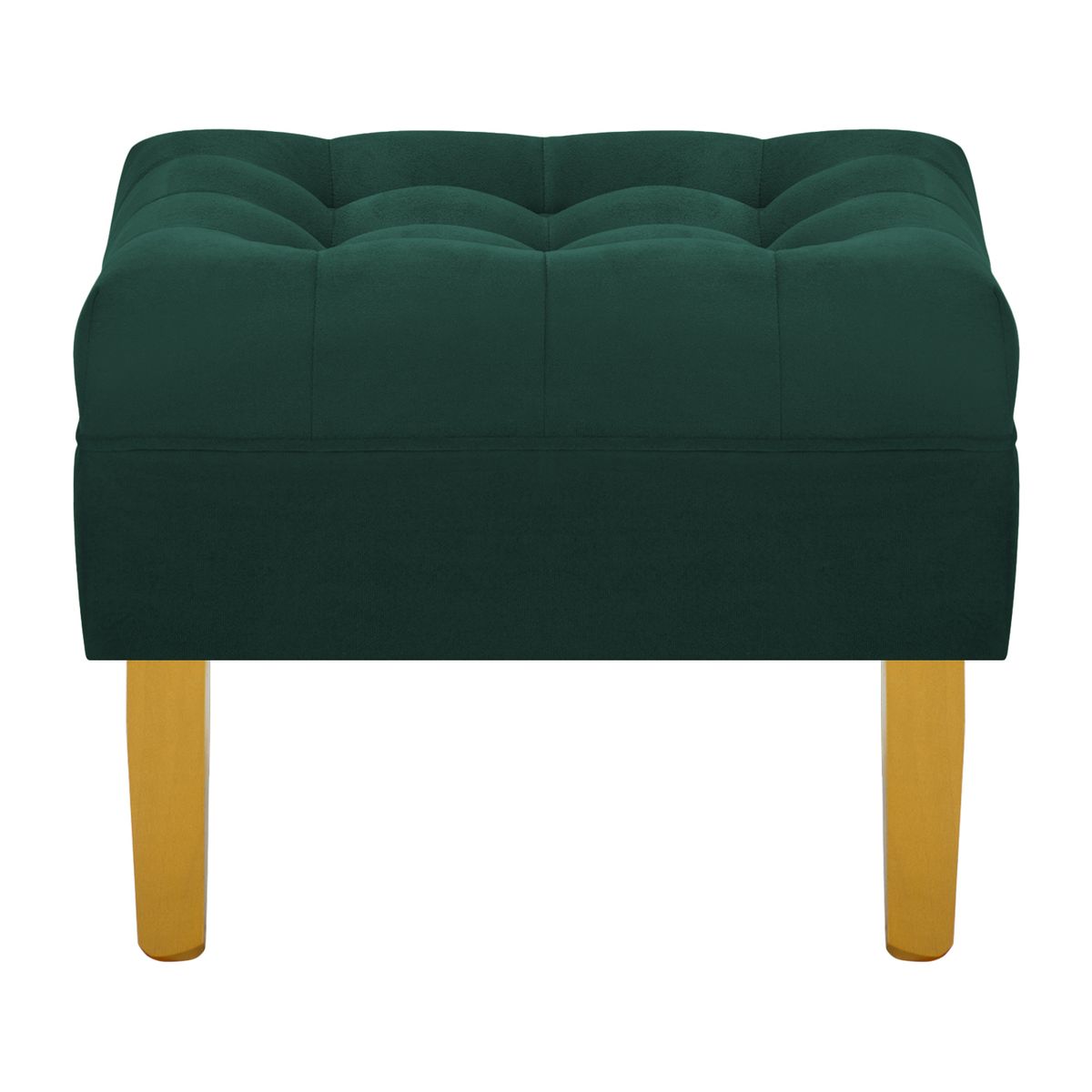 BODEVIR - Pouf Wood 1C Felpa 01 Verde Botella