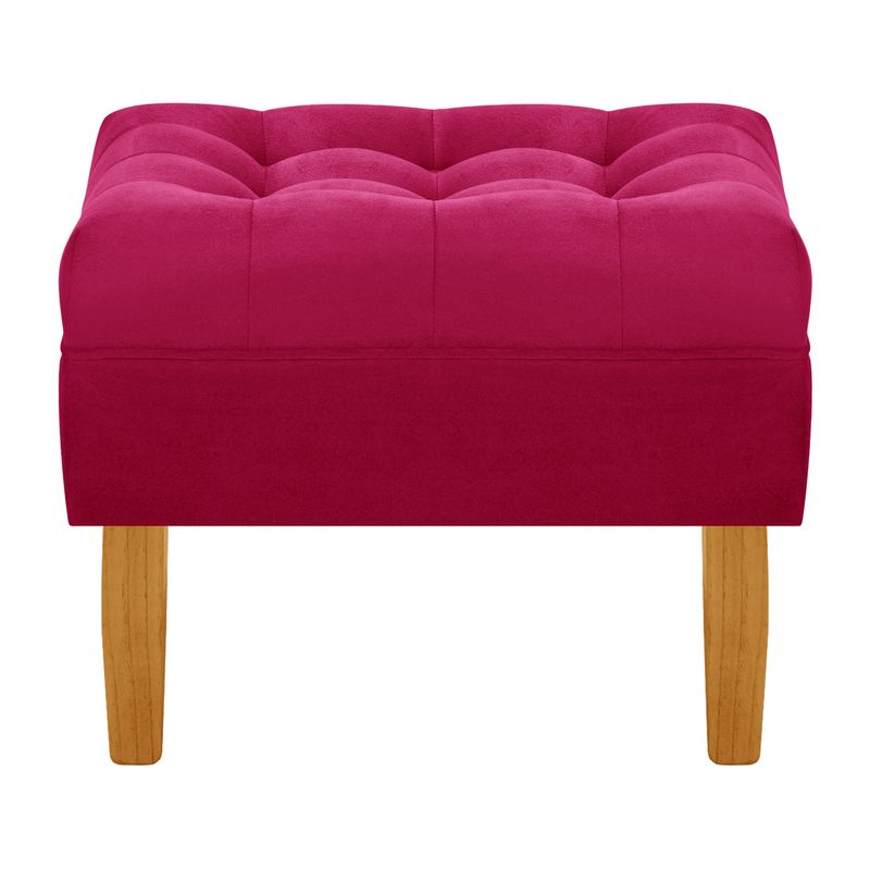 BODEVIR - Pouf Wood 1C Felpa 04 Burdeo