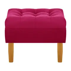 BODEVIR - Pouf Wood 1C Felpa 04 Burdeo