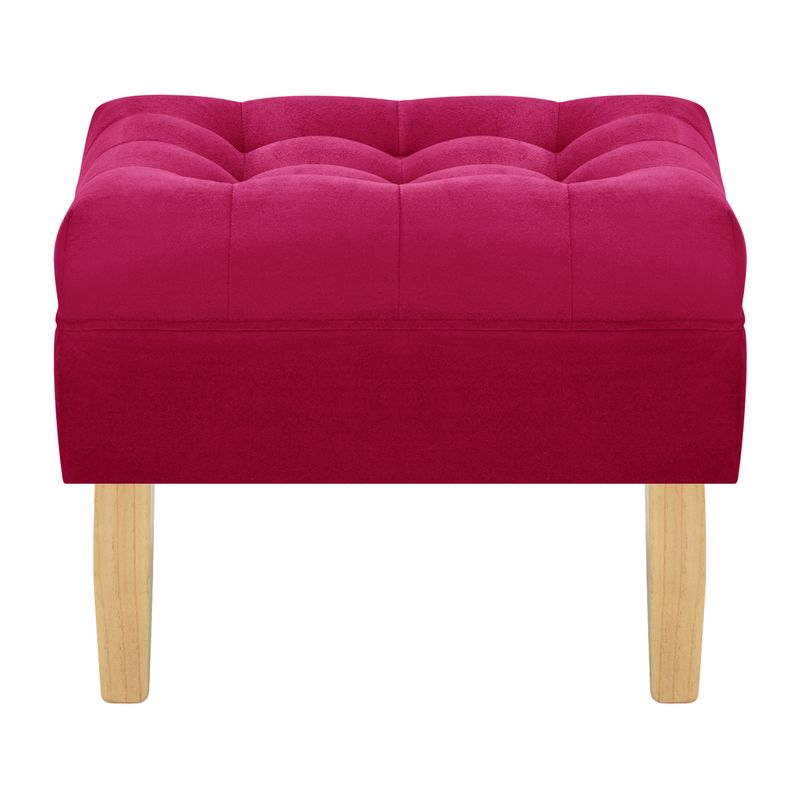 BODEVIR - Pouf Wood 1C Felpa 05 Burdeo