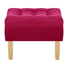 BODEVIR - Pouf Wood 1C Felpa 05 Burdeo