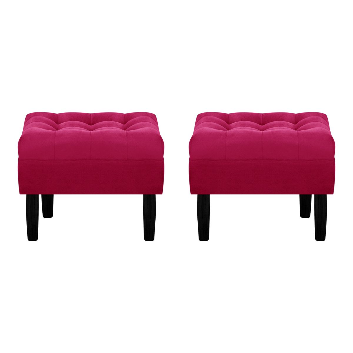 BODEVIR - Set Pouf Wood 1C Felpa 00 Burdeo