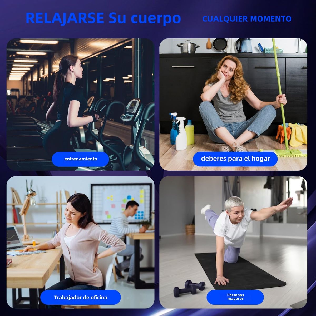 TIOZONEY - Masajeador Muscular T1 Negro con Unmute