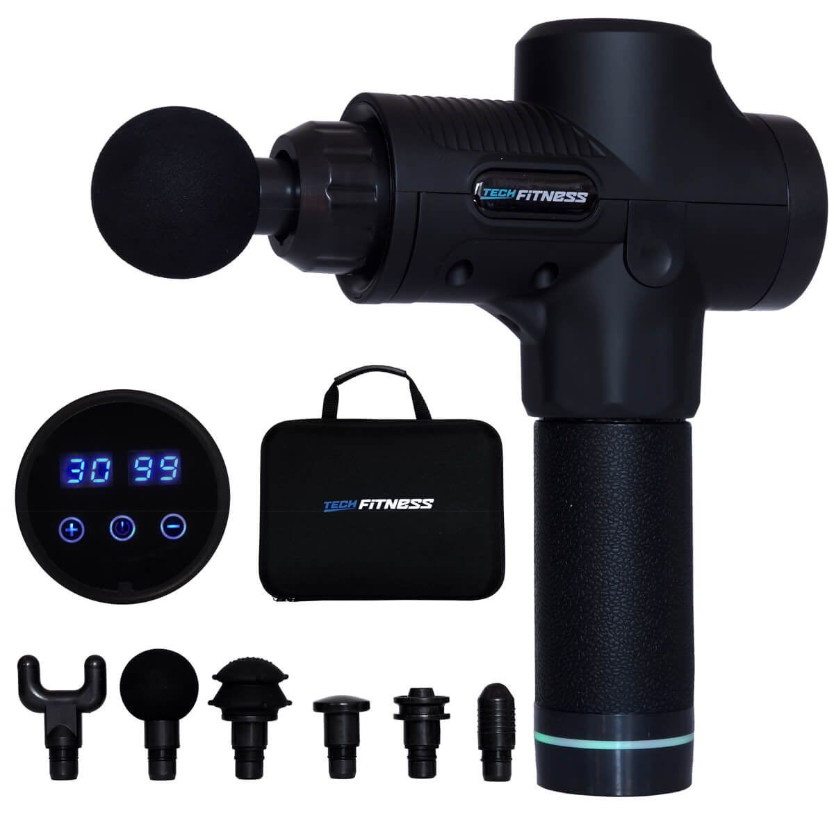 TIOZONEY - Masajeador Muscular T1 Negro con 30 Velocidades