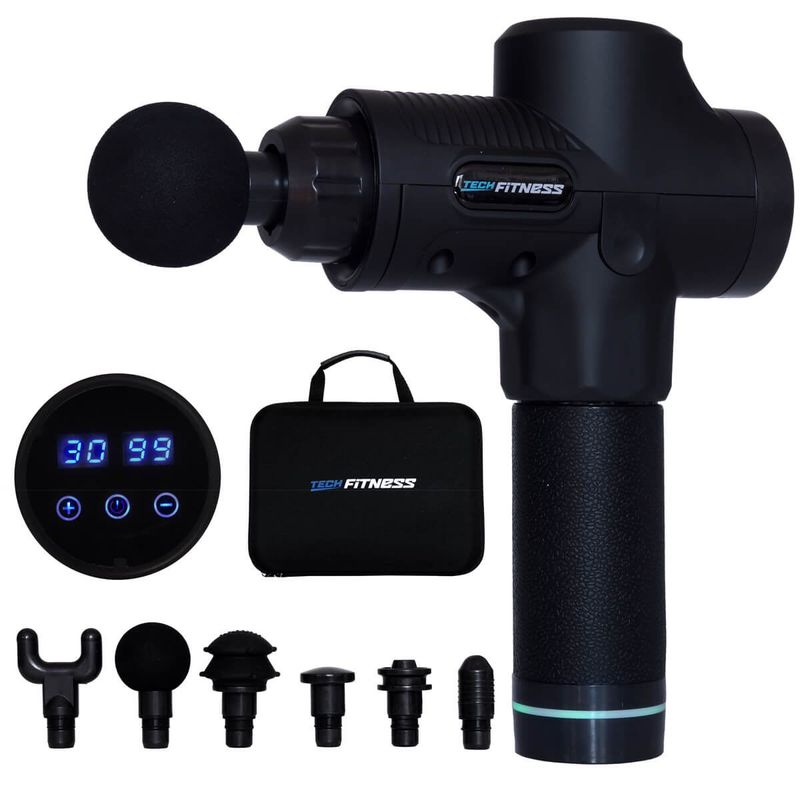 TIOZONEY - Masajeador Muscular T1 Negro con 30 Velocidades.-