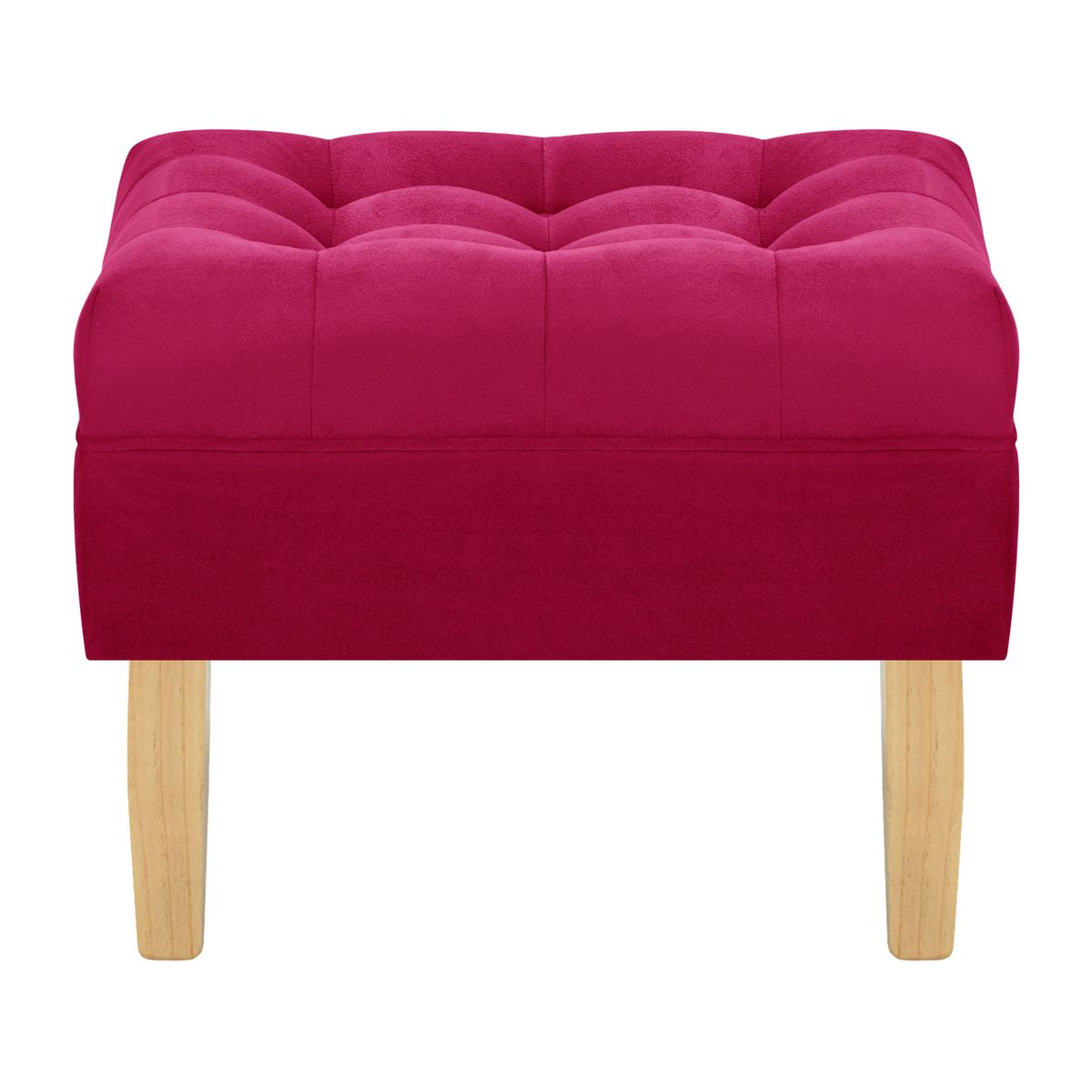 BODEVIR - Set Pouf Wood 1C Felpa 05 Burdeo