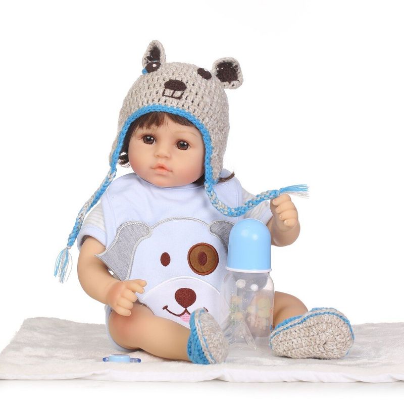 TIOZONEY - Muñeca bebe reborn vinilo de silicona juguetes