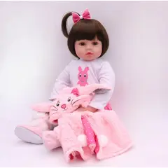 TIOZONEY - Muñeca bebe reborn vinilo de silicona juguetes