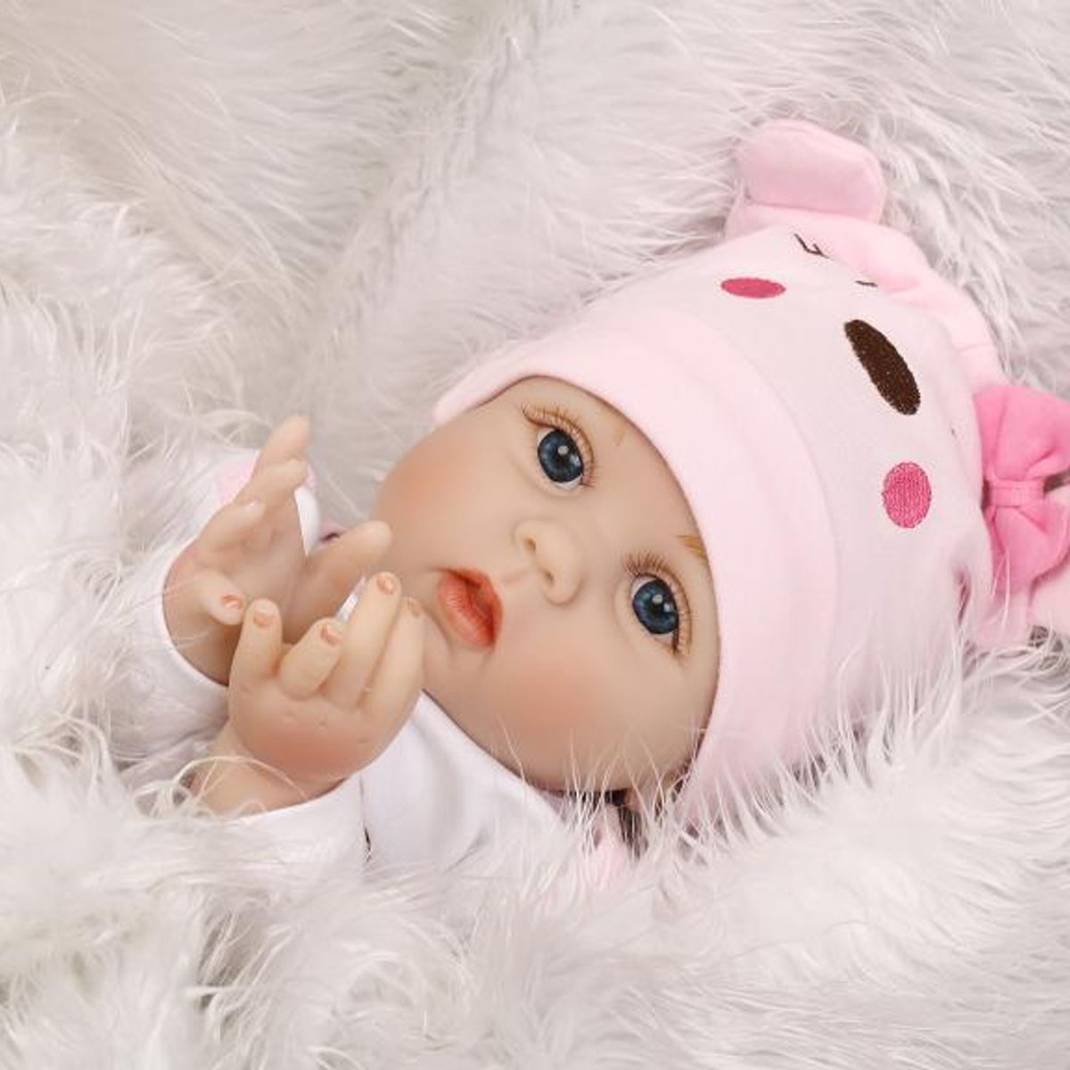 TIOZONEY - Muñeca bebe reborn vinilo de silicona juguetes