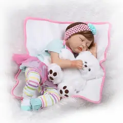 TIOZONEY - Muñeca bebe reborn vinilo de silicona juguetes