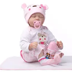 TIOZONEY - Muñeca bebe reborn vinilo de silicona juguetes