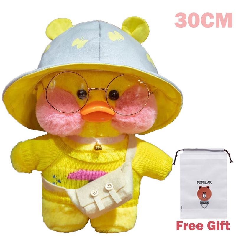 TIOZONEY - Lalafanfan pato de peluche de juguete regalo de San Valentín