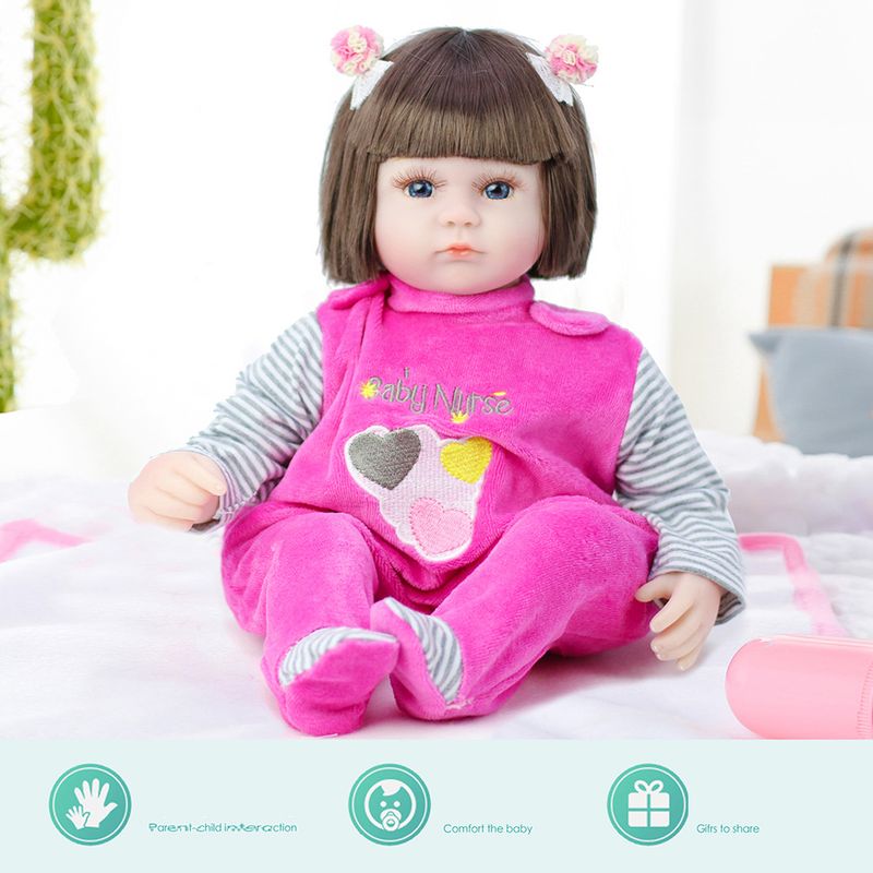 TIOZONEY - Muñeca bebe reborn vinilo de silicona juguetes