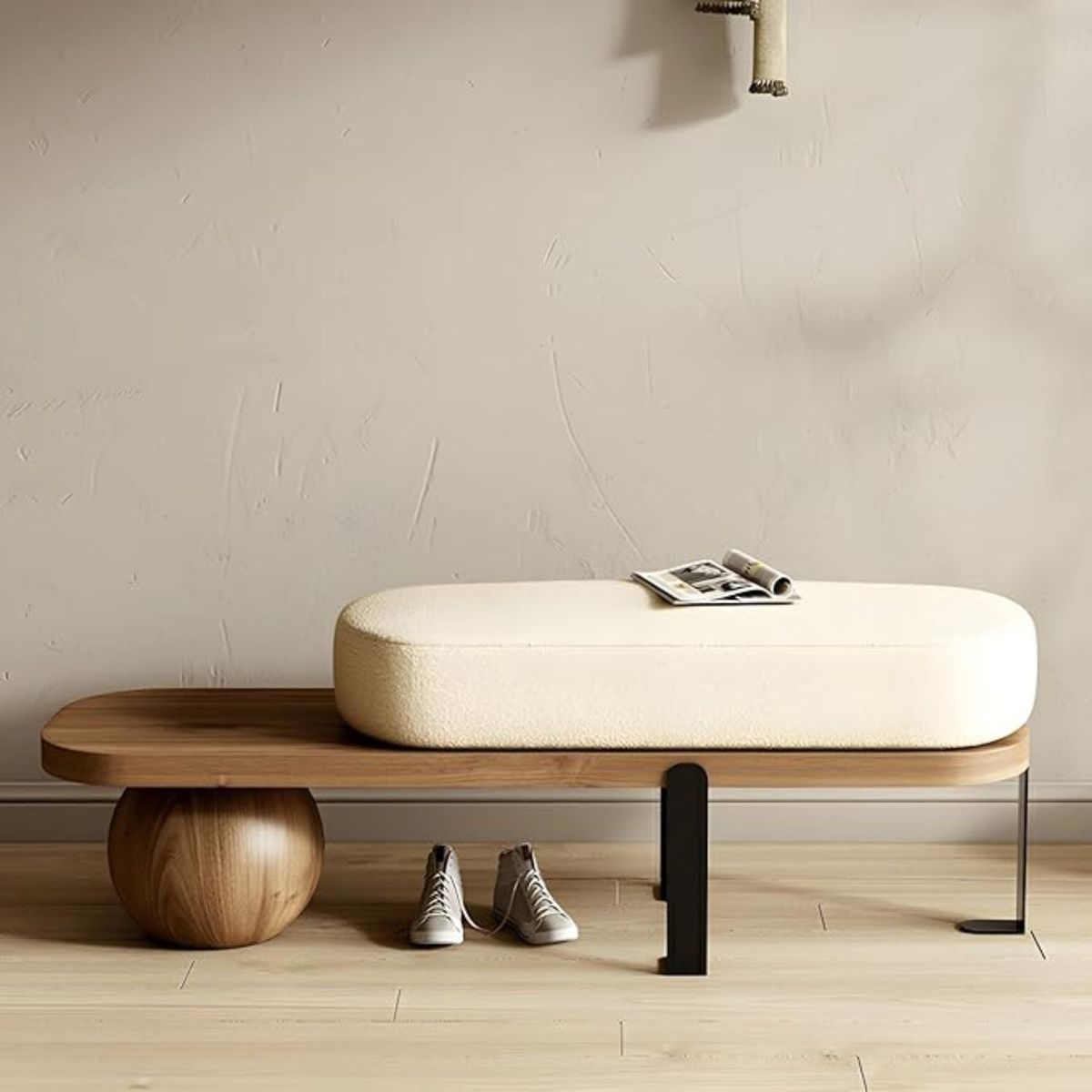 SANTU HOME & DECO - Taburete Moderno Madera Maciza