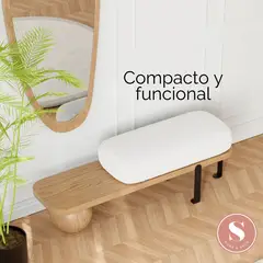 SANTU HOME & DECO - Taburete Moderno Madera Maciza