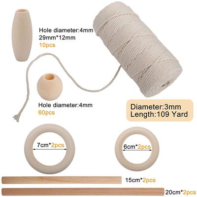 Imagen 2 del producto 79 juegos de cuerda de macramé de bricolaje para manualidades