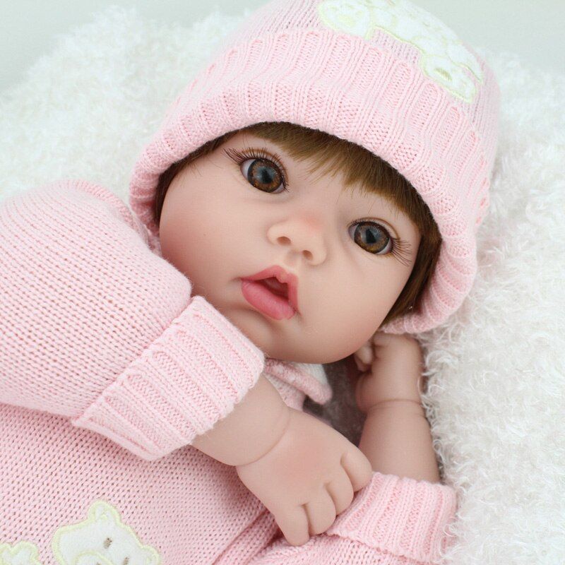 TIOZONEY - Muñeca bebe reborn vinilo de silicona juguetes