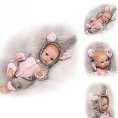 TIOZONEY - Muñeca bebe reborn vinilo de silicona juguetes