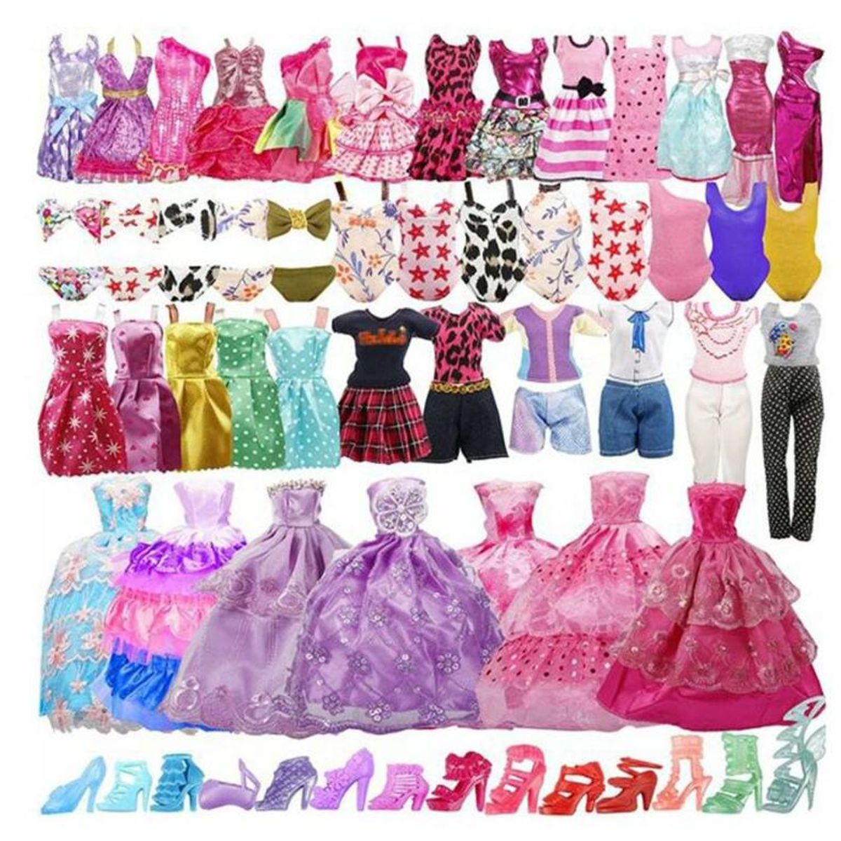 TIOZONEY - 35 prendas de ropa hechas a mano para muñecas y otras muñecas de 11,5 pulgadas