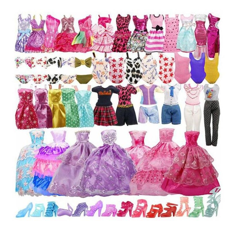 TIOZONEY - 35 pack handmade doll clothes for barbies doll and other 115 inch dolls