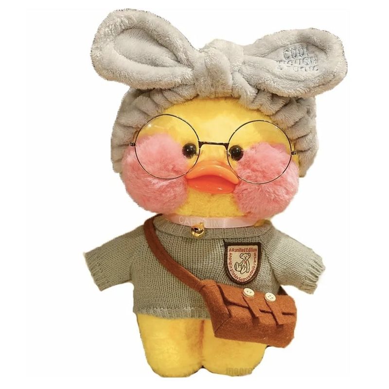 TIOZONEY - Juguete De Peluche De Pato Lalafanfan De 30 Cm Para Niños Ka - Caqui