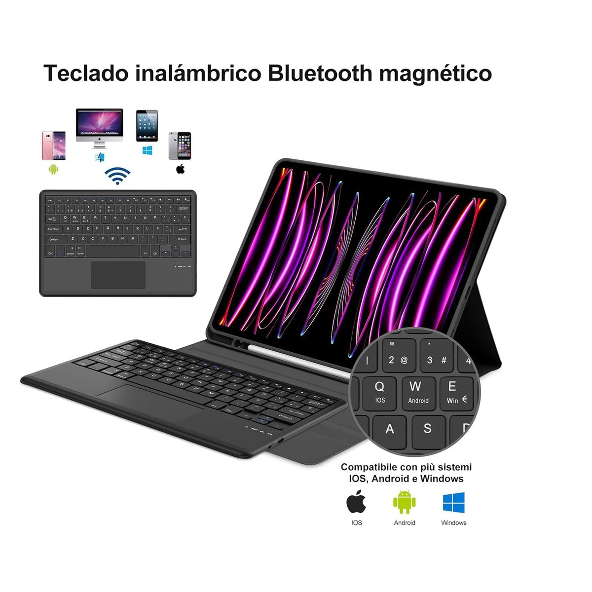 JOIGO - Funda Con Teclado TouchPad Español Para iPad Air 13 M3 2025