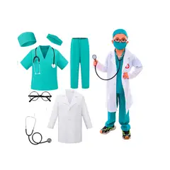 GENERICO - Disfraz Traje Unisex De Doctor Para Niños 7-9años
