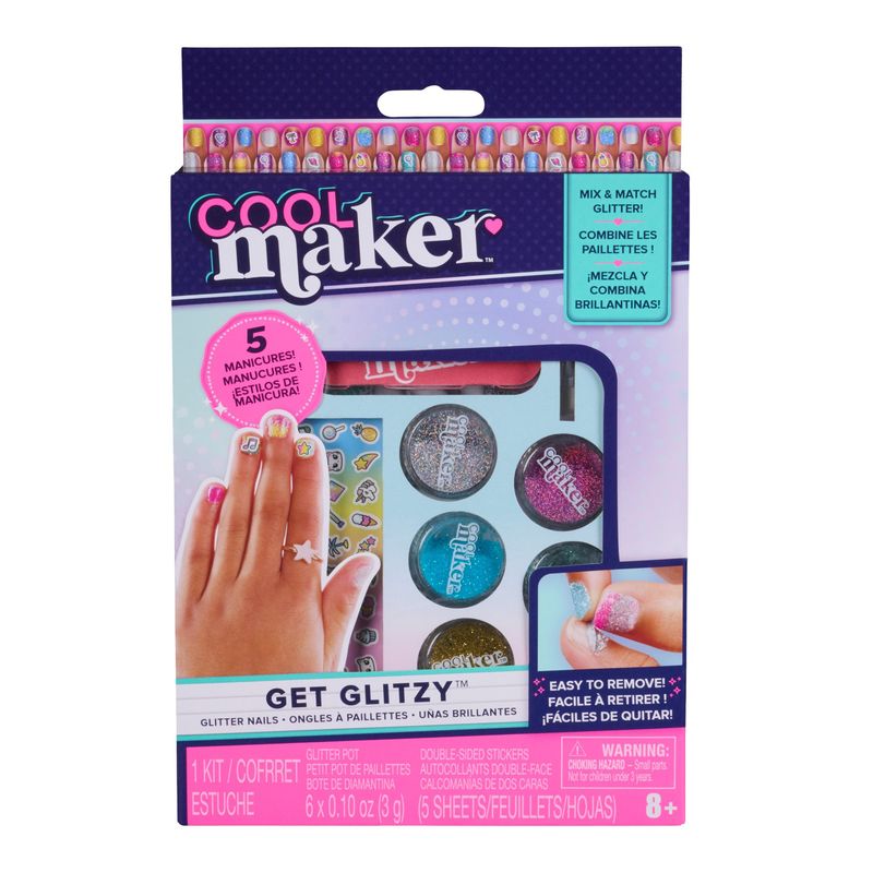 IMEXPORTA - Set Para Uñas Con Glitter Go Glam